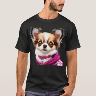 Cute Realistic Chihuahua Sketch 3 T-Shirt