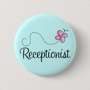 Cute Receptionist Button