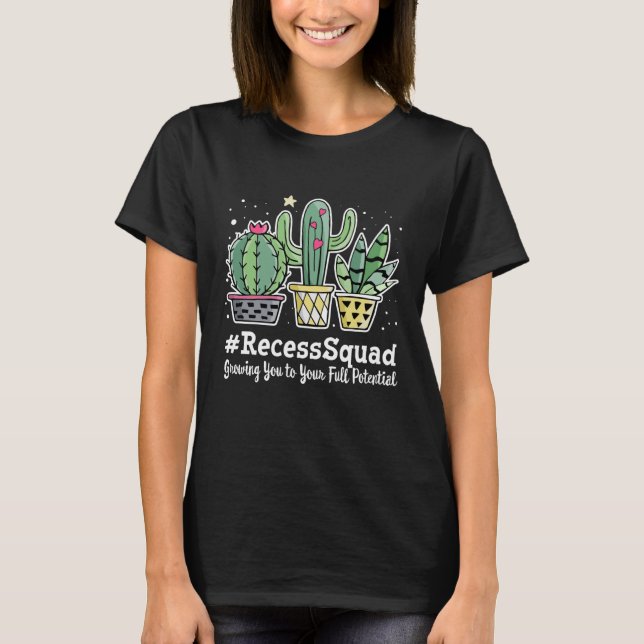 Cute Recess Squad Appreciation Week Back to School T-Shirt (Front)