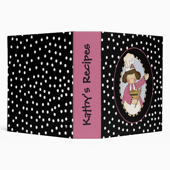 Cute Recipe Holder Binder (Background)