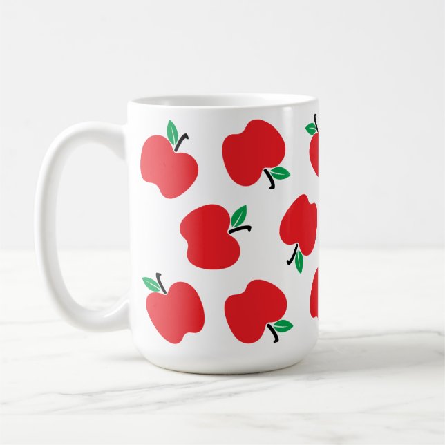 Cute Red Apple Fruit For Apples Lover Mug (Gauche)