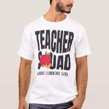 Cute Red Apple Teacher Squad T-Shirt