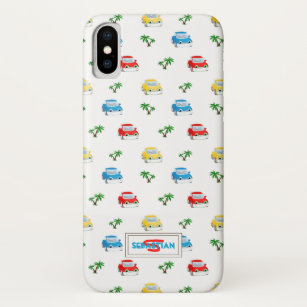Cute Red, Blue and Yellow Cars Kids Cartoon Case-Mate iPhone Case