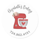 Cute Red Cake Mixer Baked With Love