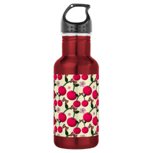 Cute red cherry pattern  532 ml water bottle