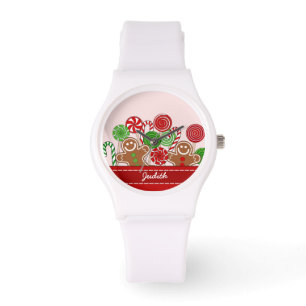 Cute red Christmas gingerbreads Watch