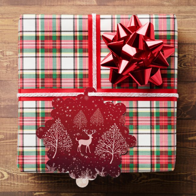 Cute Red Christmas Ornament Card (Insitu (Gift))