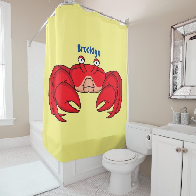 Cute red crab cartoon illustration (In Situ)