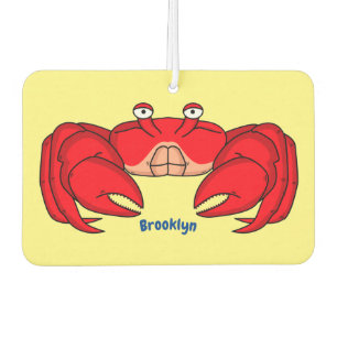 Cute red crab cartoon illustration air freshener