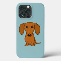 Cute Red Dachshund | Funny Cartoon Wiener Dog