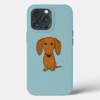 Cute Red Dachshund | Funny Cartoon Wiener Dog