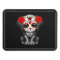 Cute Red Day of the Dead Puppy Dog Black