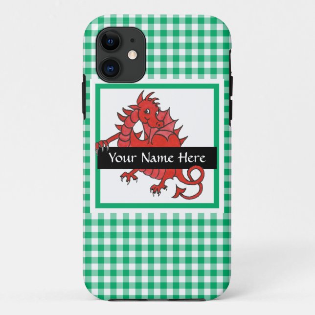 Cute Red Dragon iPhone 5/5s Case to Personalize (Back)