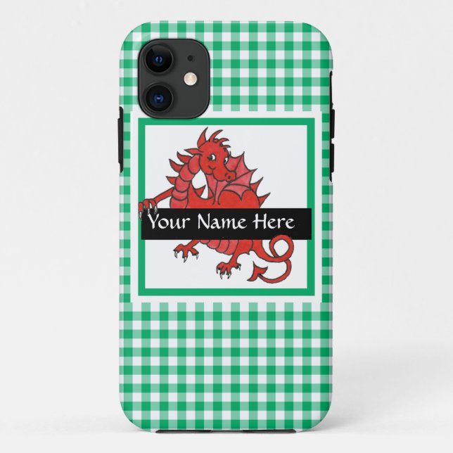 Cute Red Dragon iPhone 5/5s Case to Personalize (Back)