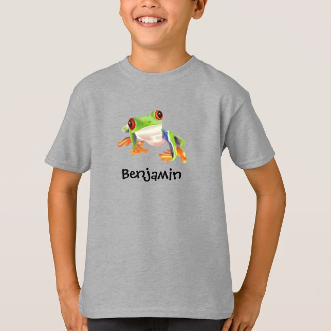 Cute Red Eyes Frong Kids T-Shirt (Front)