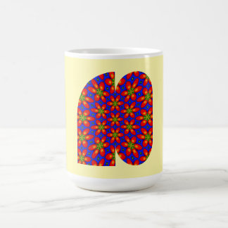 Cute Red Floral Pattern Coffee Mug