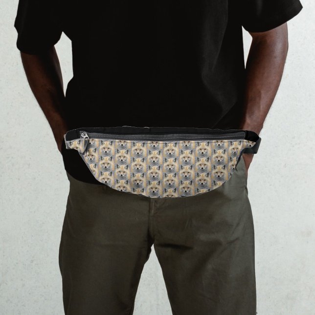 Cute Red Fox Pattern Fanny Pack (In Situ)