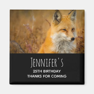 Cute Red Fox Wilderness Nature Photography Magnet
