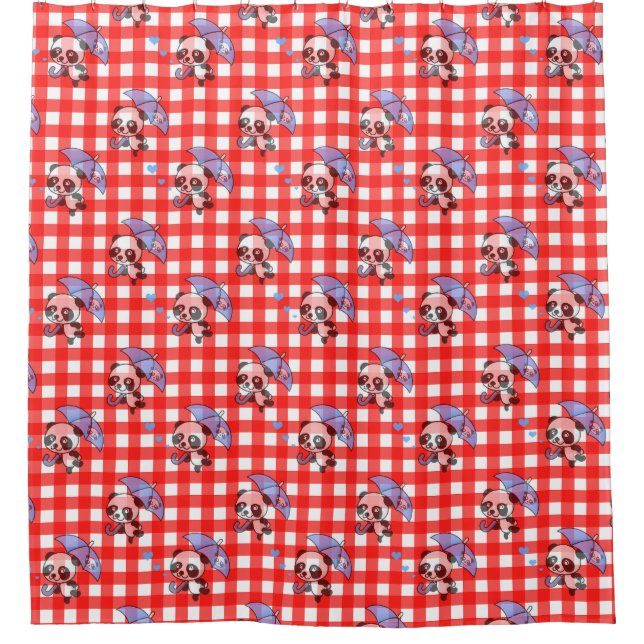 Cute Red Gingham Check Design (Front)