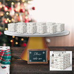 Cute Red Green Christmas Pattern Favor Box<br><div class="desc">Spread Christmas cheer with this cute patterned design featuring "Believe, Celebrate, Rejoice, Christmas" in festive typography filled with red and green holiday motifs. Every letter showcases ornaments, Christmas trees, poinsettias, and classic seasonal patterns that bring joy and warmth to your celebrations. Perfect for meaningful gift-giving and creating happy holiday memories....</div>