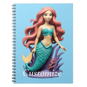 Cute Red-headed Mermaid Thunder_Cove Notebook