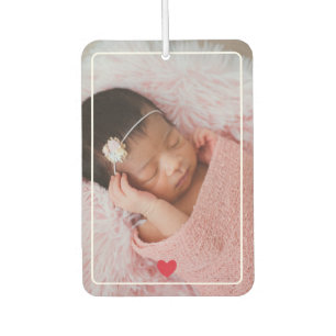 Cute Red Heart With Photo Air Freshener