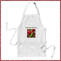 Cute Red Hot Mama with Peppers