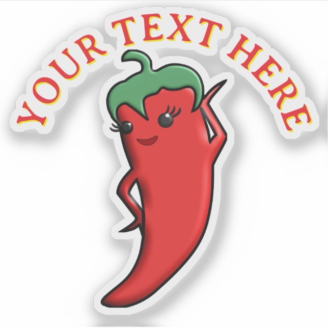 Cute Red Hot Pepper Kawaii Custom (Front)