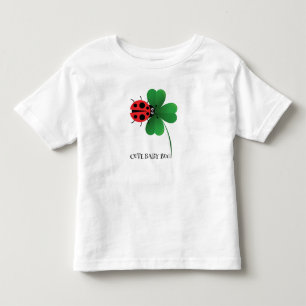 Cute red ladybug on Lucky leaf Kids  Toddler T-shirt