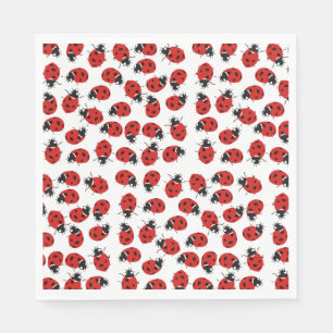Cute Red Ladybug Pattern  Napkin