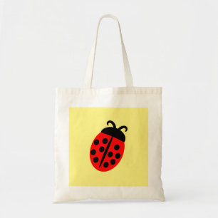 Cute Red Ladybug Tote Bag