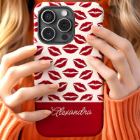 Cute Red Lipstick Kisses Script Name