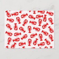 Cute Red Lobster Animal Pattern