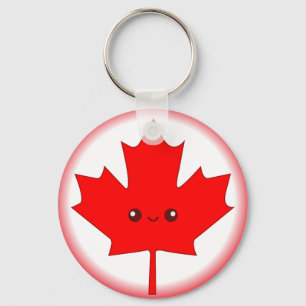 Cute Red Maple Leaf Key Chain