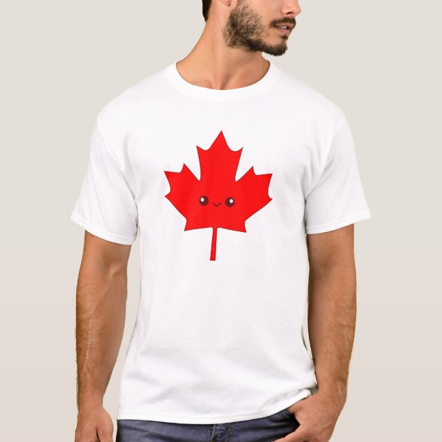 Cute Red Maple Leaf T-shirt (Front)