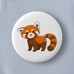 Cute Red Panda 2 Inch Round Button