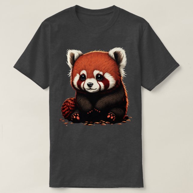 Cute red panda 6 T-Shirt (Design Front)