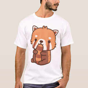Cute Red Panda Biting On Its Tail T-Shirt