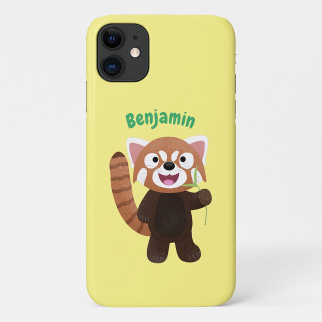 Cute red panda cartoon illustration Case-Mate iPhone case (Back)