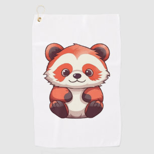 Cute Red Panda  Golf Towel