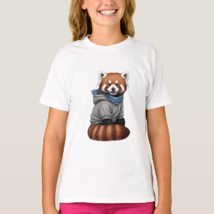 Cute Red Panda Hoodie Kids T-Shirt