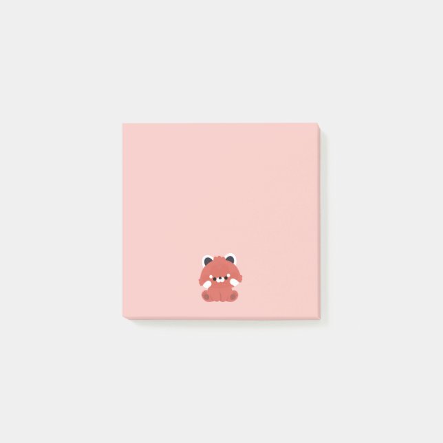 Cute Red Panda Post-it Notes (Front)