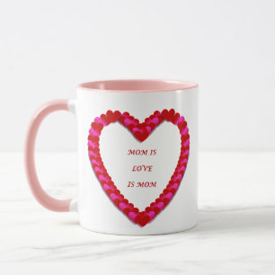 Cute Red & Pink Mother's day Mug