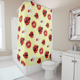 Cute red polka dot Ladybug flower summer Girly