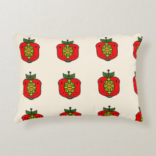 Cute Red Pumpkin Accent Pillow