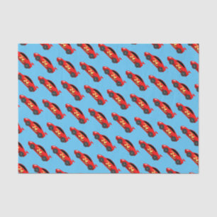 Cute red race car kid's Birthday gift tissue paper