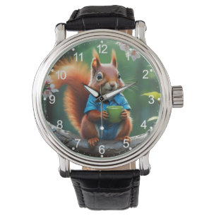Cute Red Squirrel on The Tree-68364 Watch