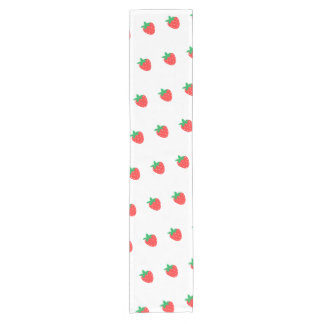 Cute Red Strawberry Short Table Runner