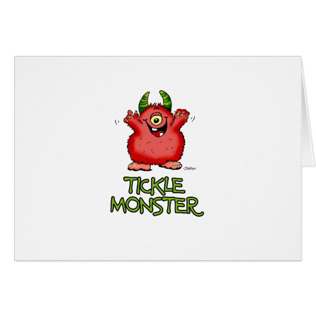 Cute red tickle Monster by send2smiles (Front Horizontal)
