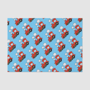 Cute red toy choo choo train kid's Birthday gift Tissue Paper